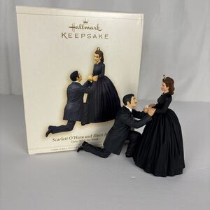 Hallmark Keepsake Ornament Scarlett O'Hara & Rhett Butler Gone with Wind 2006